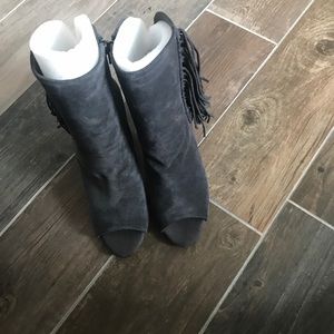 Dark Grey ankle booties